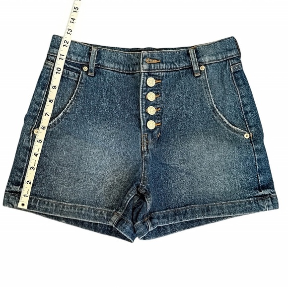 Banana Republic Denim Shorts Women’s Size 26/2 Blue High Rise Button Fly Denim - Picture 7 of 7